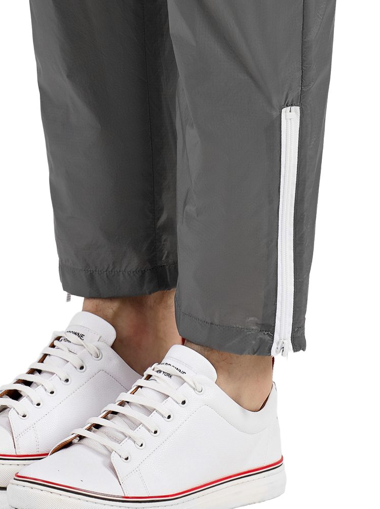 Thom Browne Style Side zip track pants with Signature Four-Bar Detail