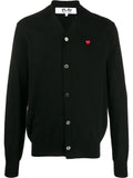 Comme Des Garçons Play Heart logo V-neck cardigan