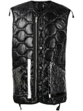 Takahiromiyashita The Soloist quilted transparent pocket gilet