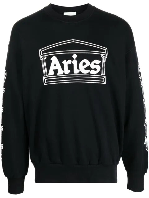 Aries logo-print long-sleeve top