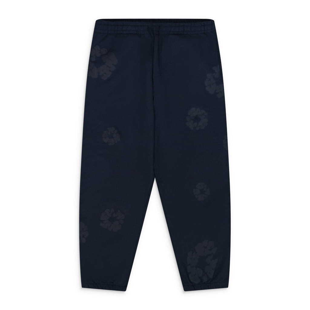 Navy Mono Wreath Sweatpants