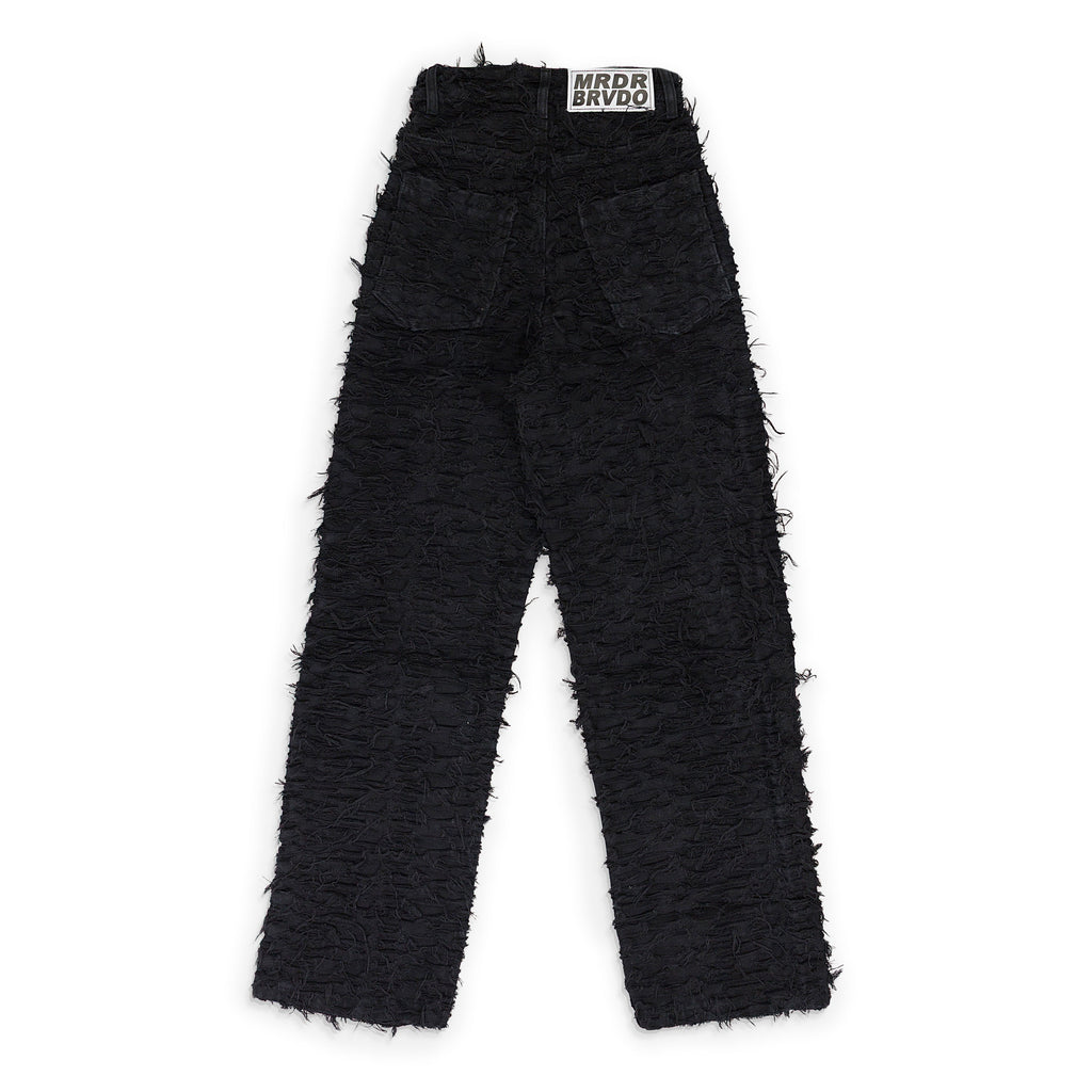 BLACK HUSK WIDE LEG PANTS