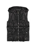 Moncler x Rick Owens hooded diamond quilted vest