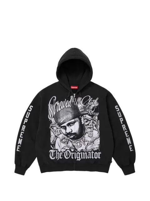 Supreme DJ Screw zip-up hoodie