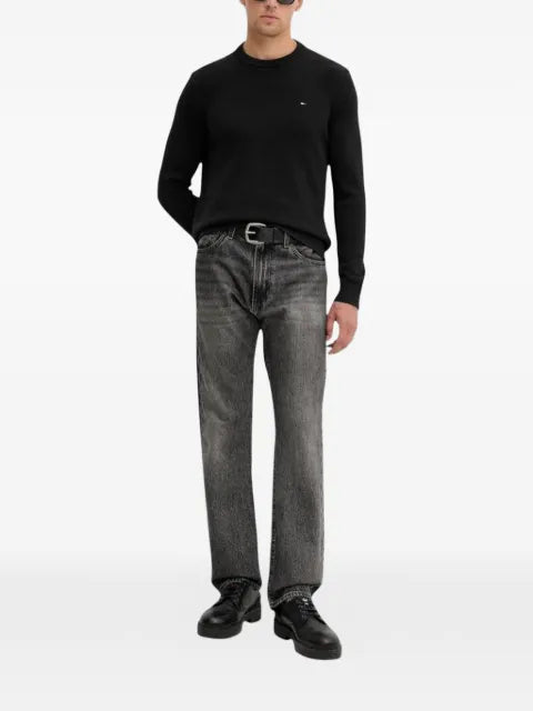 Tommy Jeans logo-patch cotton sweater