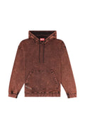 Diesel treated denim-effect hoodie