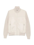 Vengera ribbed-knit panelled jacket