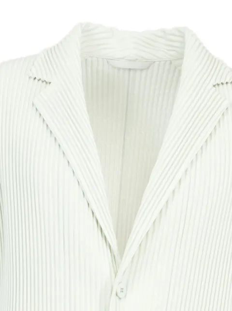 Issey Miyake pleated single-breasted jacket