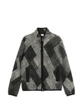 Moncler argyle-check-pattern zip-up jacket
