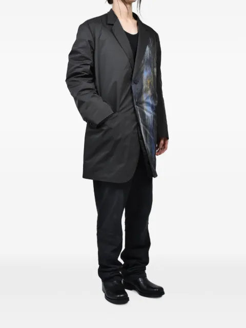 Yohji Yamamoto graphic-print reversible blazer