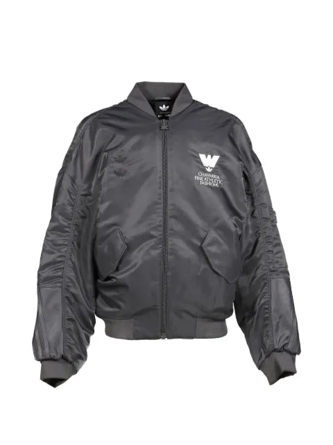 adidas x Willy Chavarria logo-patch bomber jacket