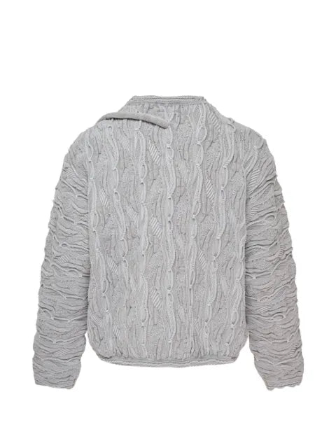 Doublet cable-knit valve-detail sweater