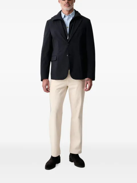Emporio Armani hooded seersucker jacket