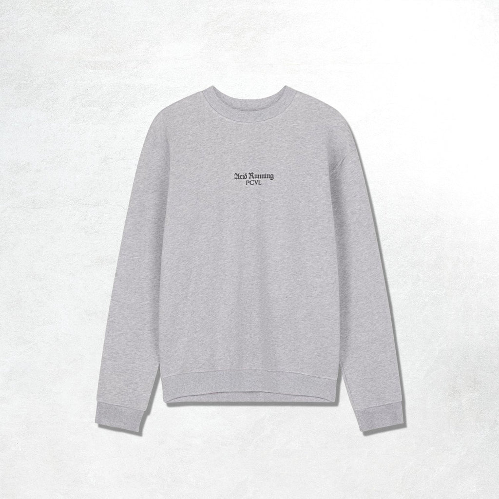 Acid Running x Percival Restless Souls Sweatshirt: Atheletic Grey