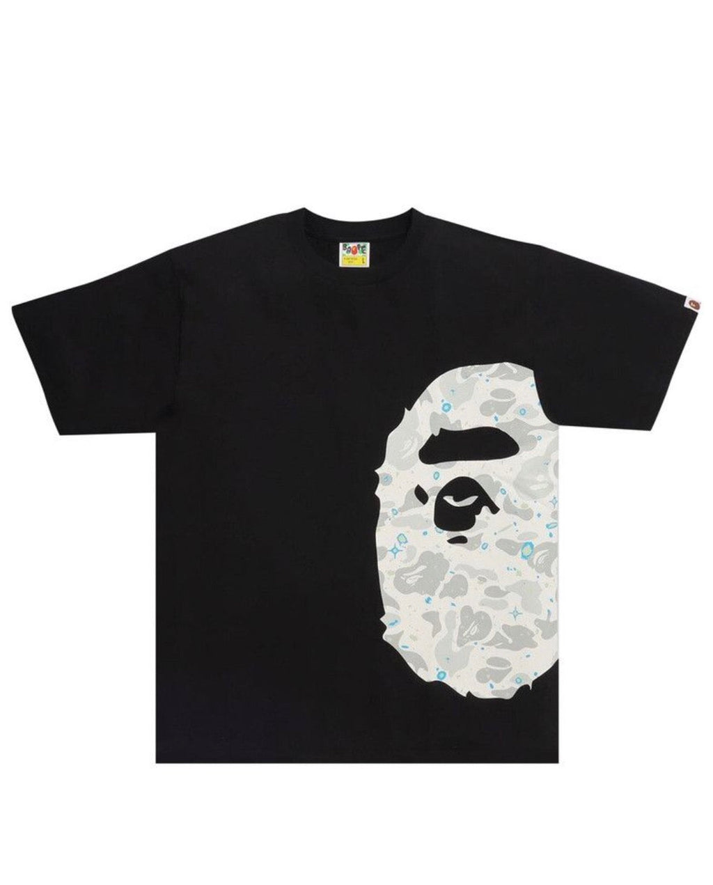 Bape Space Camo Side Big Ape Head T-Shirt Black