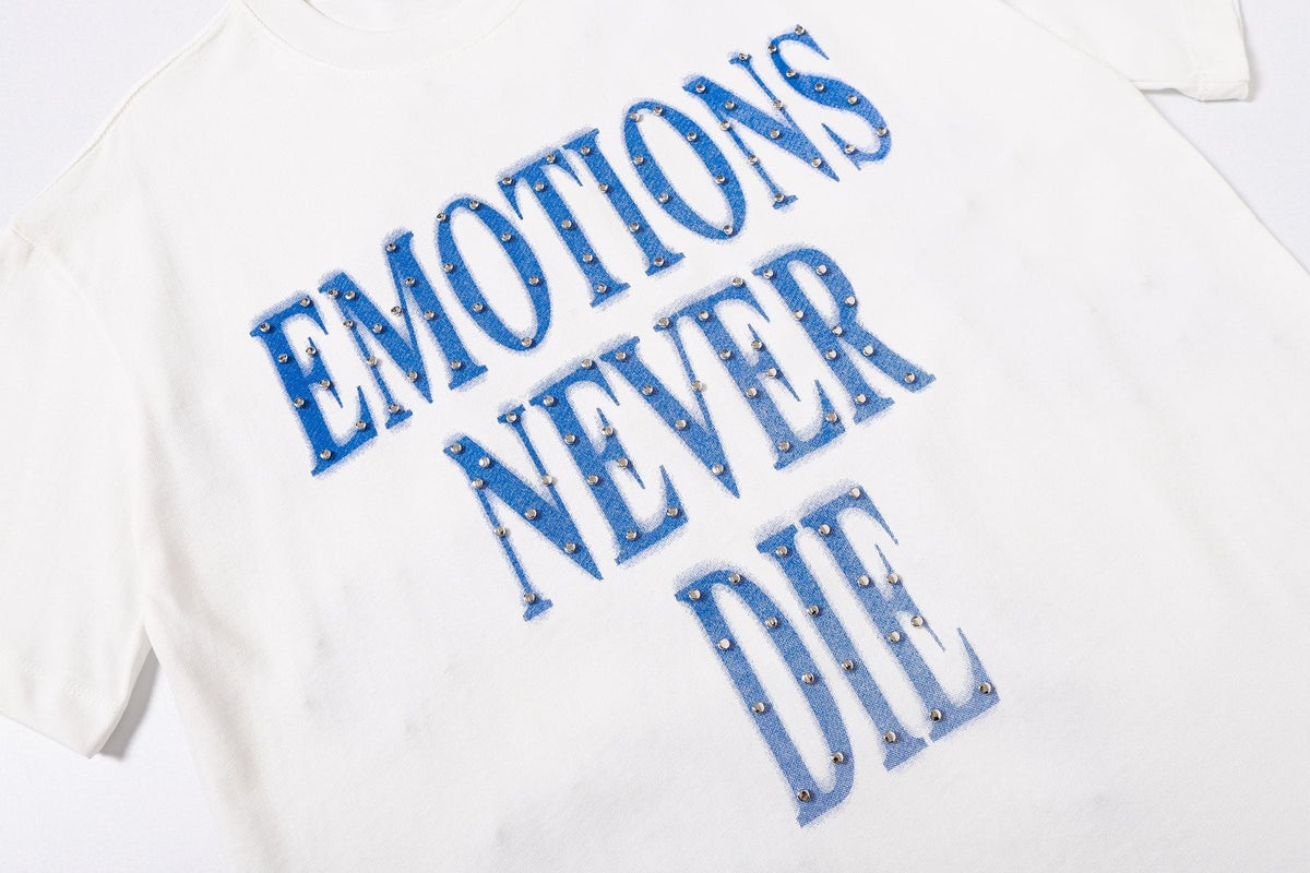 MIXED EMOTION Never Die Graphic Short-Sleeve T-Shirt