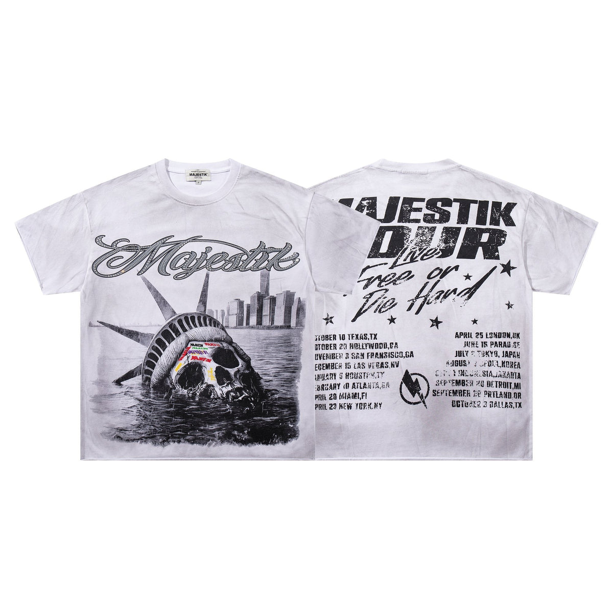 MAJESTIK Tour-Style Back Print T-Shirt