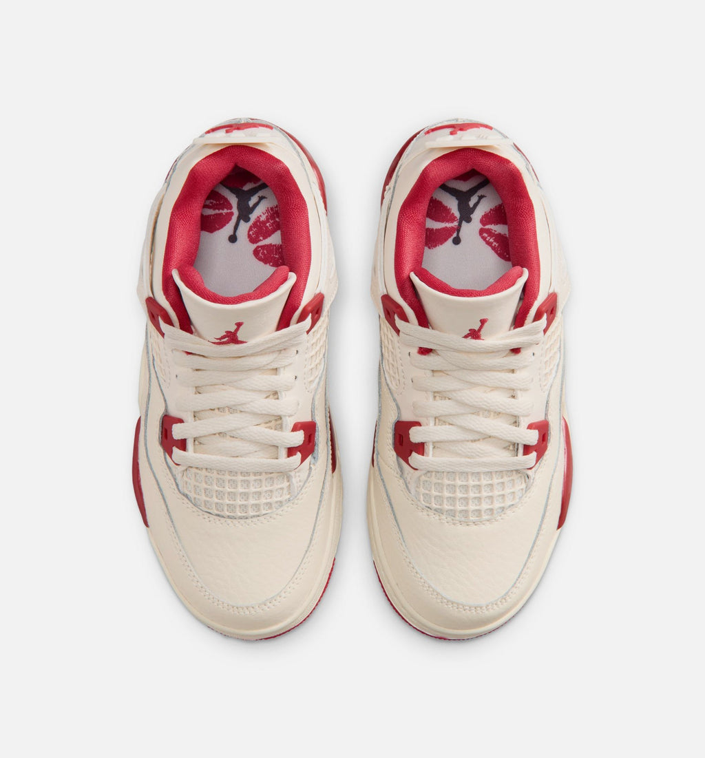 Air Jordan 4 Retro “Valentine's Day” Preschool Lifestyle Shoes (PS)