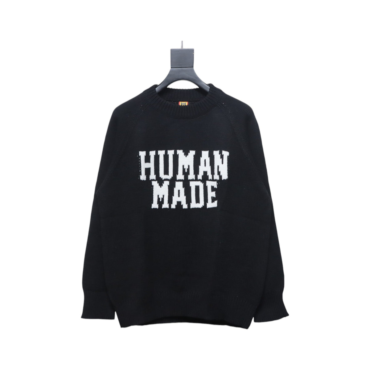 Human Made Bear Raglan Knit Sweater Black
