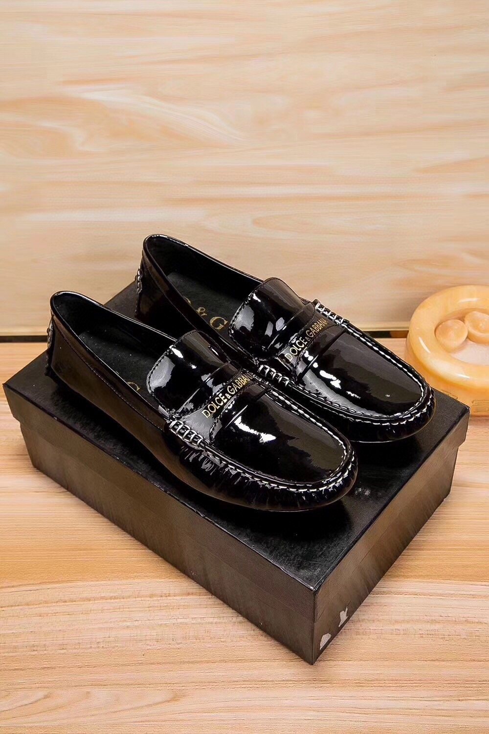 Dolce & Gabbana Men's Black Patent Loafers