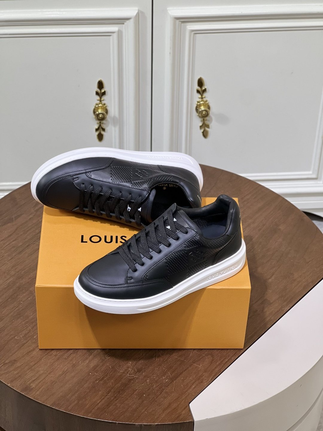 Louis Vuitton Black Low-Top Sneakers