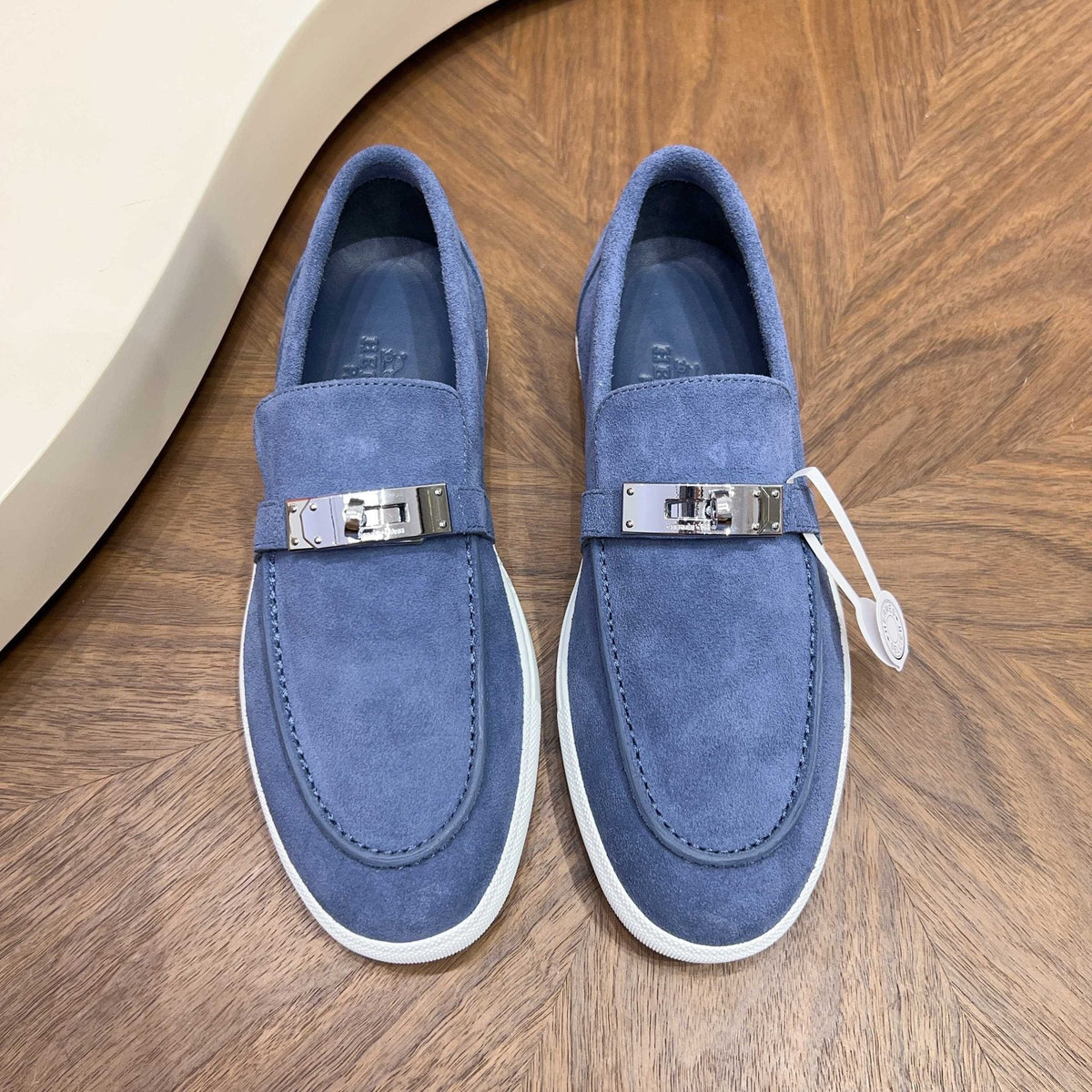 Hermès Men's Textured Bar Loafers