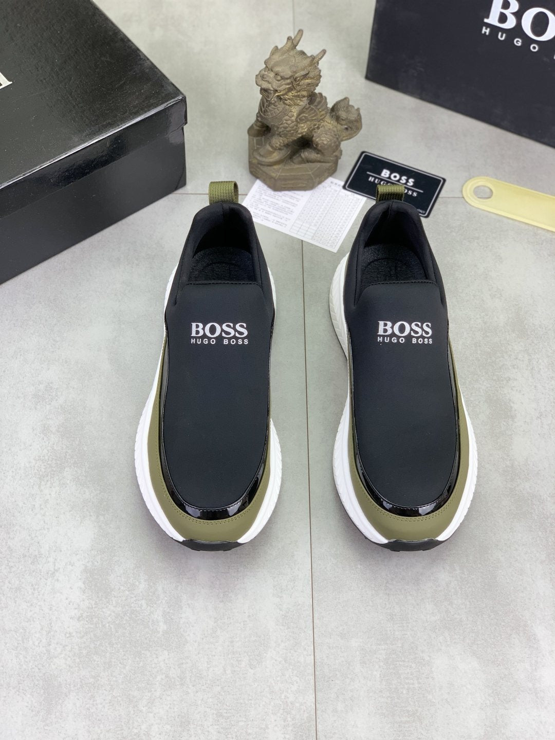 BOSS Low-Top Slip-On Sneakers